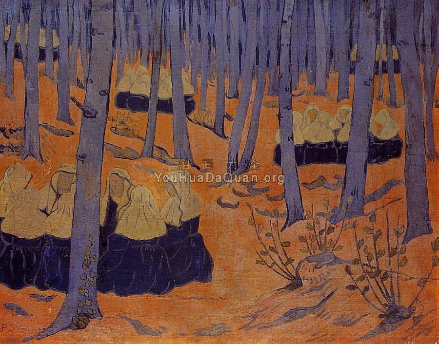 Breton Women, the Meeting in the Sacred Grove - 保罗·塞律西埃
